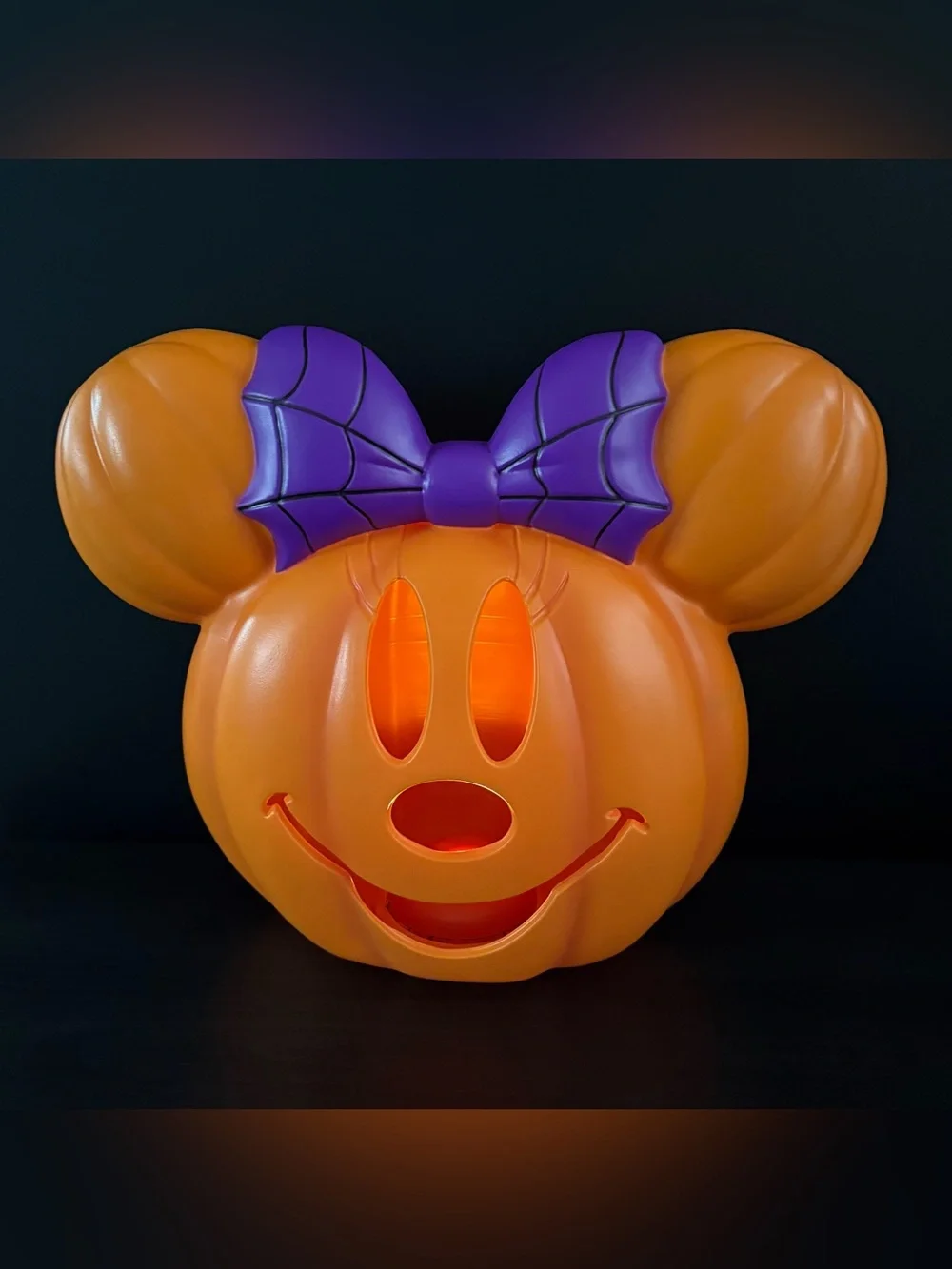 NEW Disney Minnie Mouse Light Up Pumpkin Blow Mold Halloween Fall Decor
